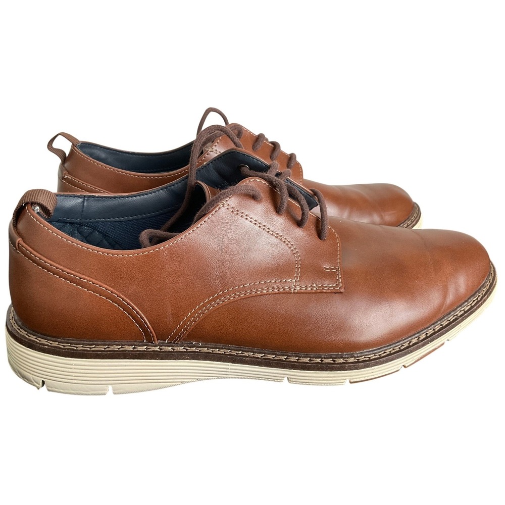 Dockers Easedale Brown Mens Oxford Shoes 10.5M 90-81502 Supreme Comfort Lace Up